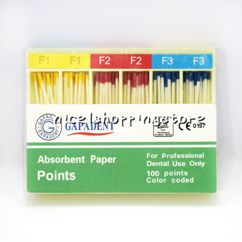 4 Box Dental Endodontic Absorbent Paper Points Taper Coded Root-Canal Obturating