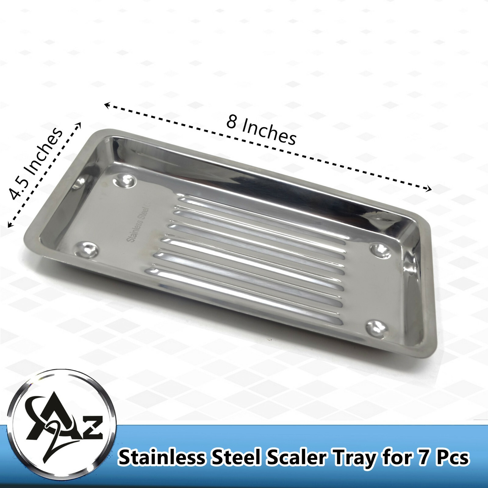 Dental Instruments Scaler Tray For 7 Pcs Curettes Explorer Surgical Scalers New