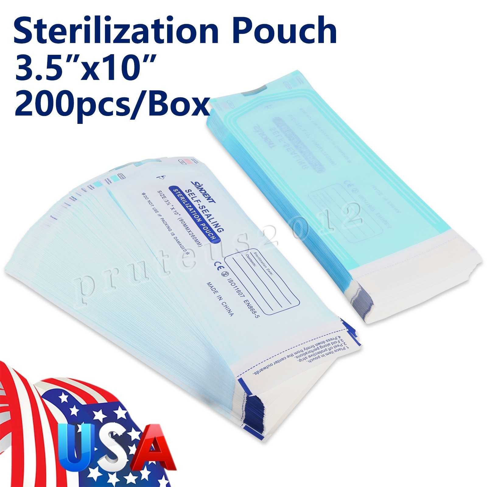 Self Sterilization Pouches Autoclave, Medical Sterilizer Bags Dental Tattoo Nail