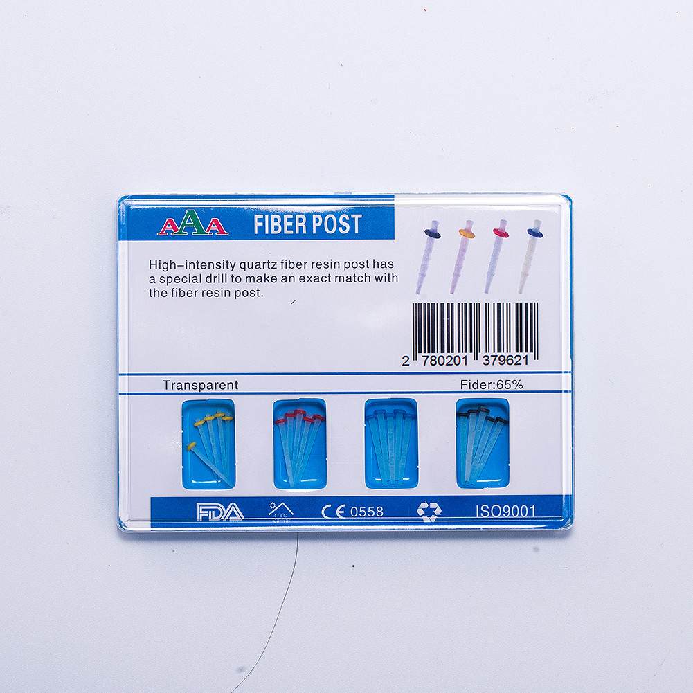 65% Fider Dental Endo quartz Fiber Resin Post Screw Pile & 4 Drills EASYISNMILE