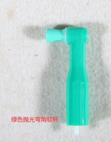 100 dental small Head disposable prophy angles soft cup green color DL