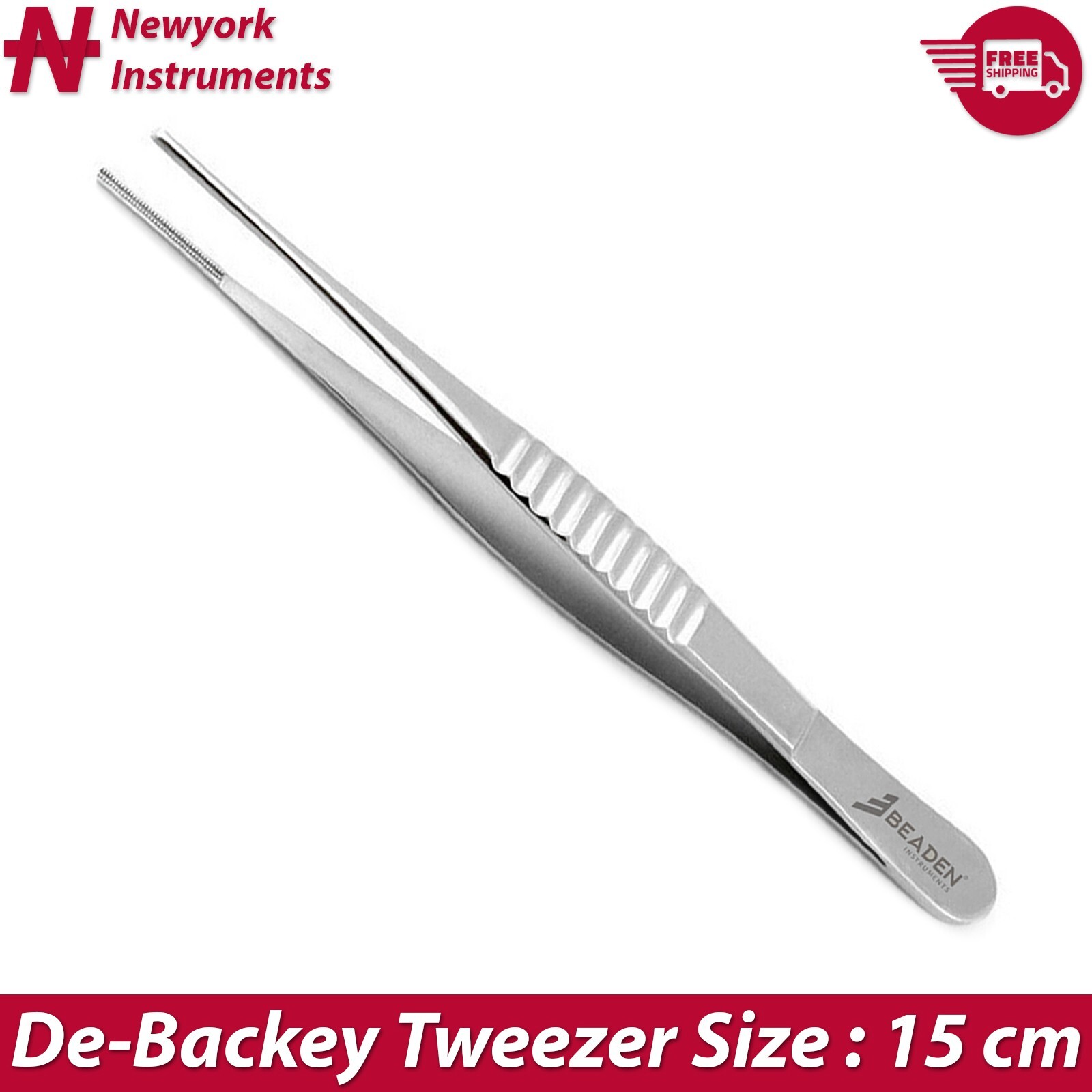 Debakey Surgical Tissue Forceps Vascular Procedures Tweezers 15 cm Set of 2 New
