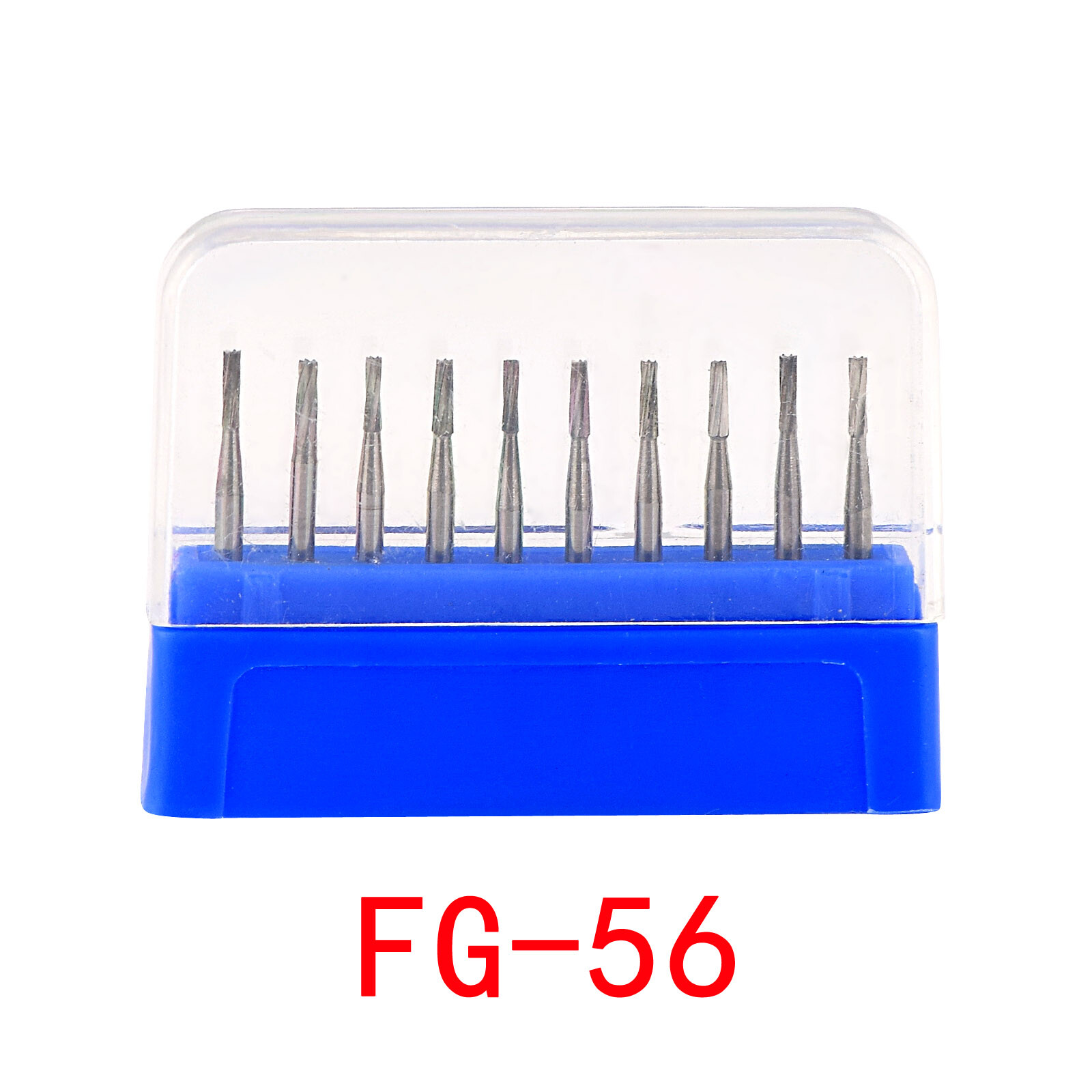 10pcs Dental Carbide Steel Diamond Burs Drill Bur for High Speed Handpiece