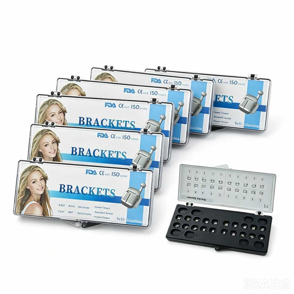 Dental Orthodontic Self Ligating Braces Bracket Mini Roth.022 Hooks 345