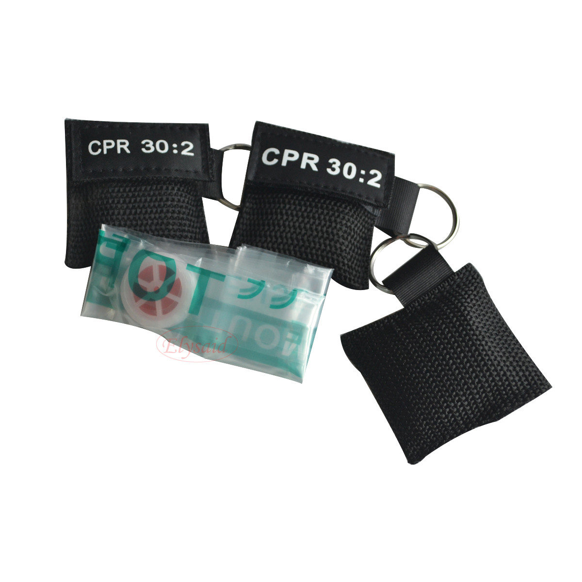 6 PCS CPR 30:2 Mask Keychain Keyring Face Shield First Aid Training cpr Mask