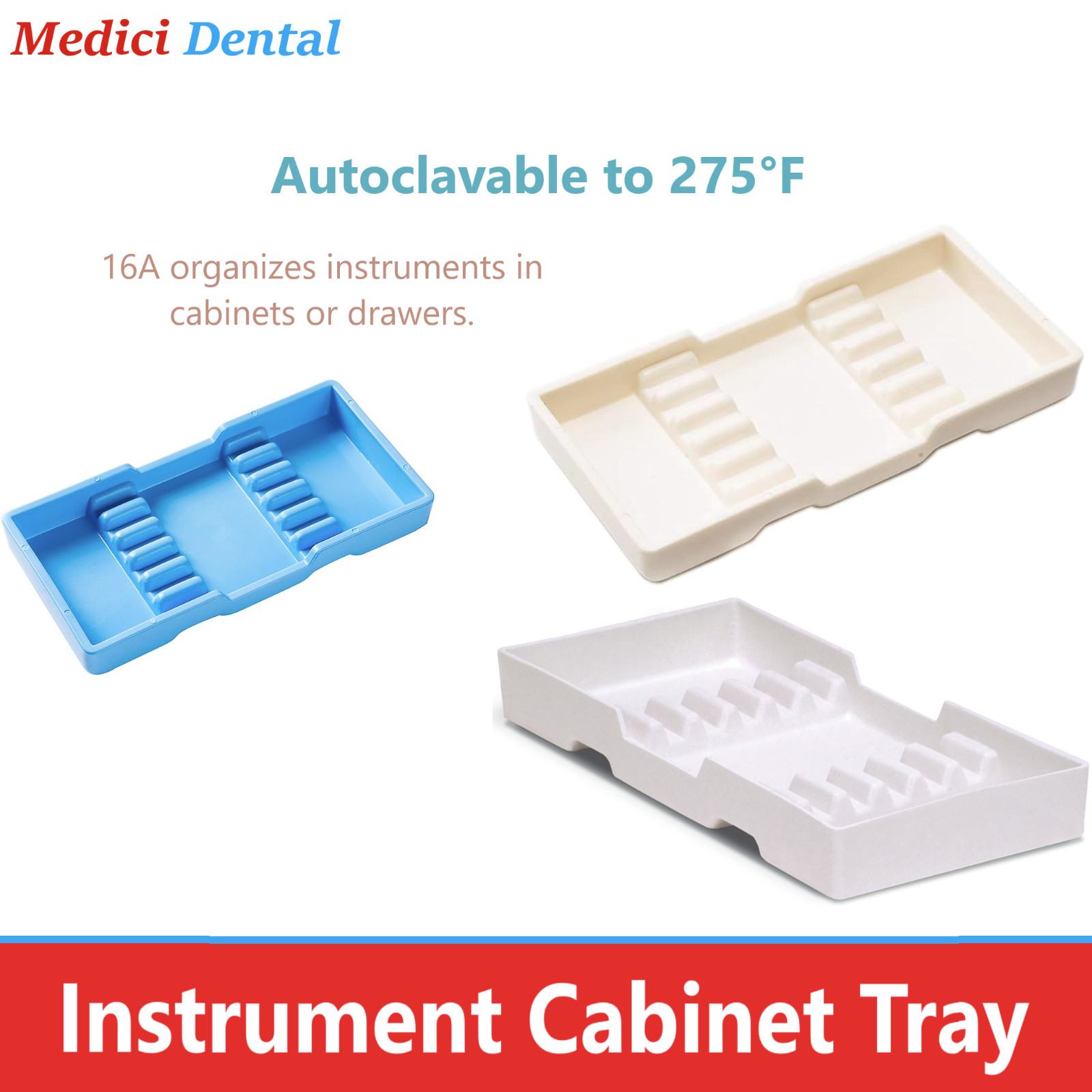 Dental Instruments Tray For Sterilization & Organization of Dental Strips, Discs