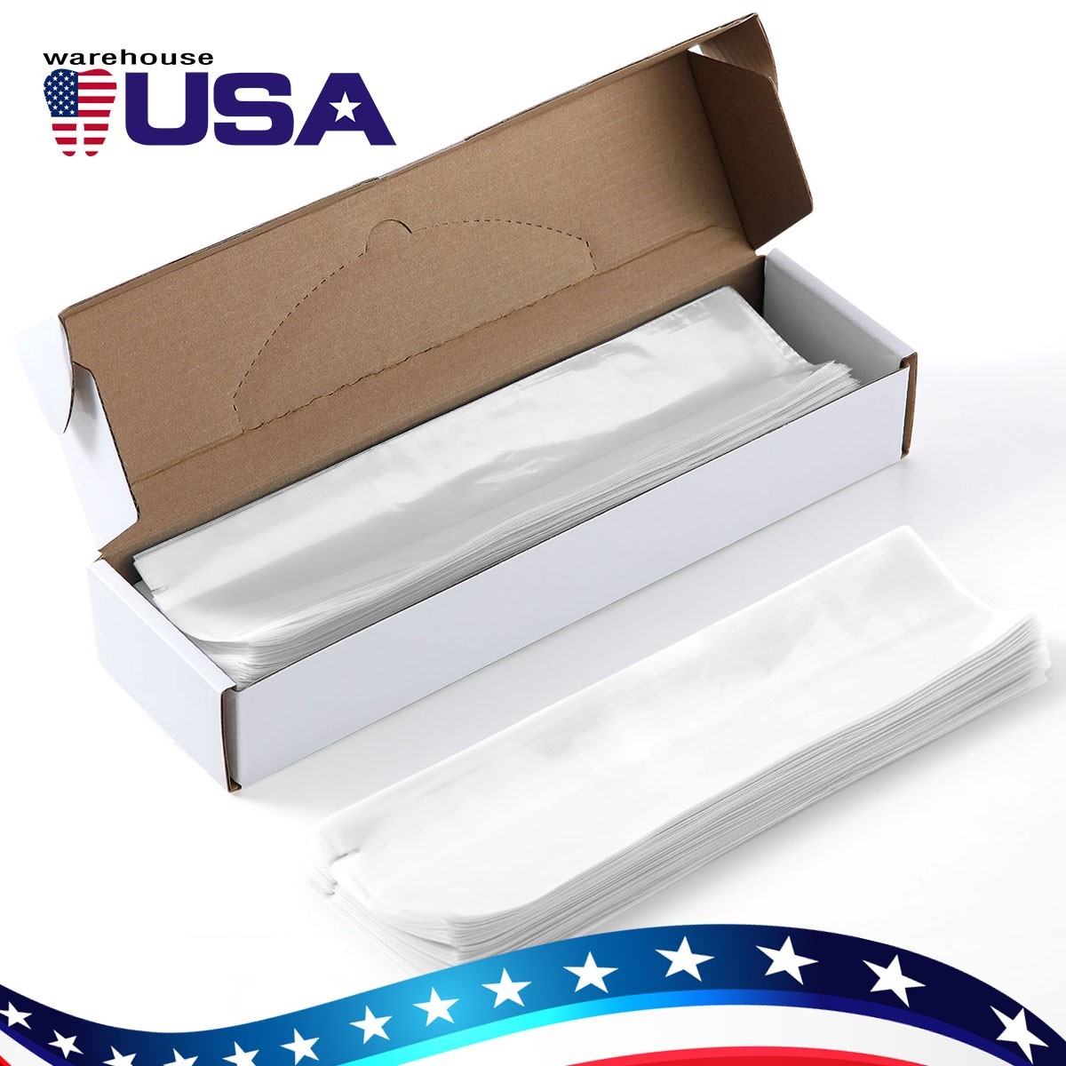 Dental 3 Way Air Water Syringe Handpiece HVE/SE Sleeves Cover 2.5»X10» Clear