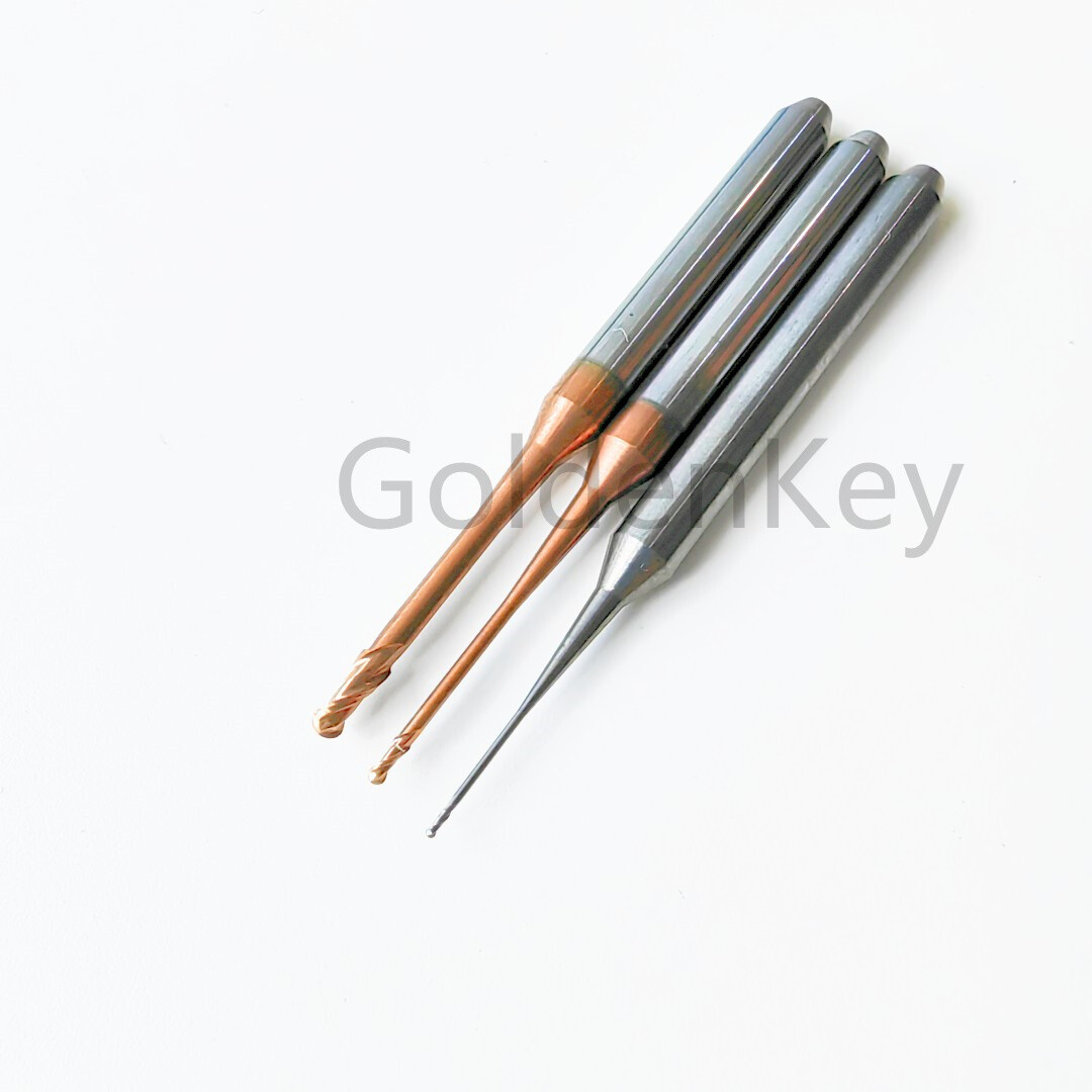 Dental Roland Milling Burs CAD CAM Zirconia Cutting Bur Uncoated φ2.0 φ1.0 φ0.6
