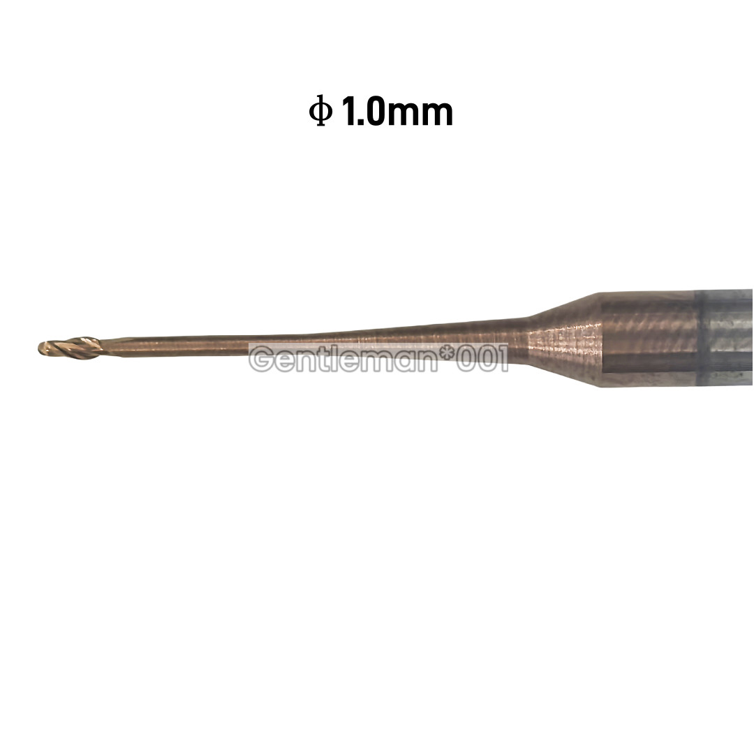 Dental Roland Uncoated Milling Bur Zirconia Cutting CAD CAM Burs φ1.0mm