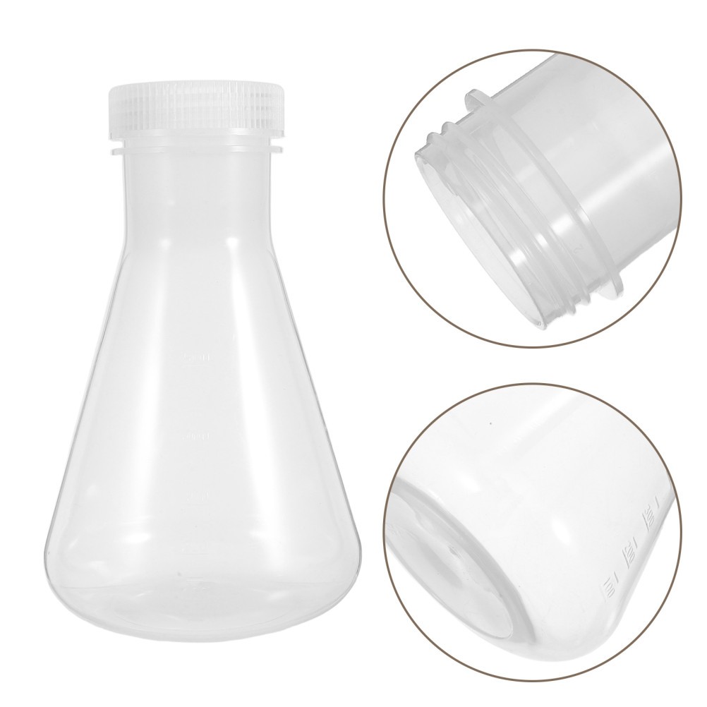 Plastic Conical Flask with Lid, Erlenmeyer Flask 500ml – Educational Science