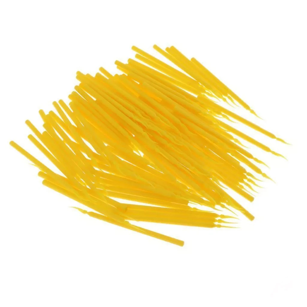 300Pcs Dental Integrated Interdental Plastic Wedges With Long Handle Poly S/M/L