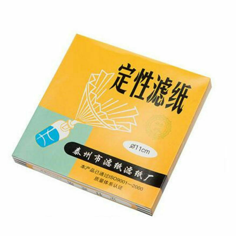 100pcs Qualitative Filter Paper Medium Speed For Laboratory Chemistry 7～12.5cm