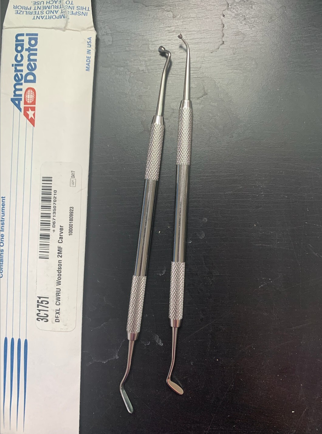 CARVER WOODSON DENTAL INSTRUMENTS x2-for amalgam or composite