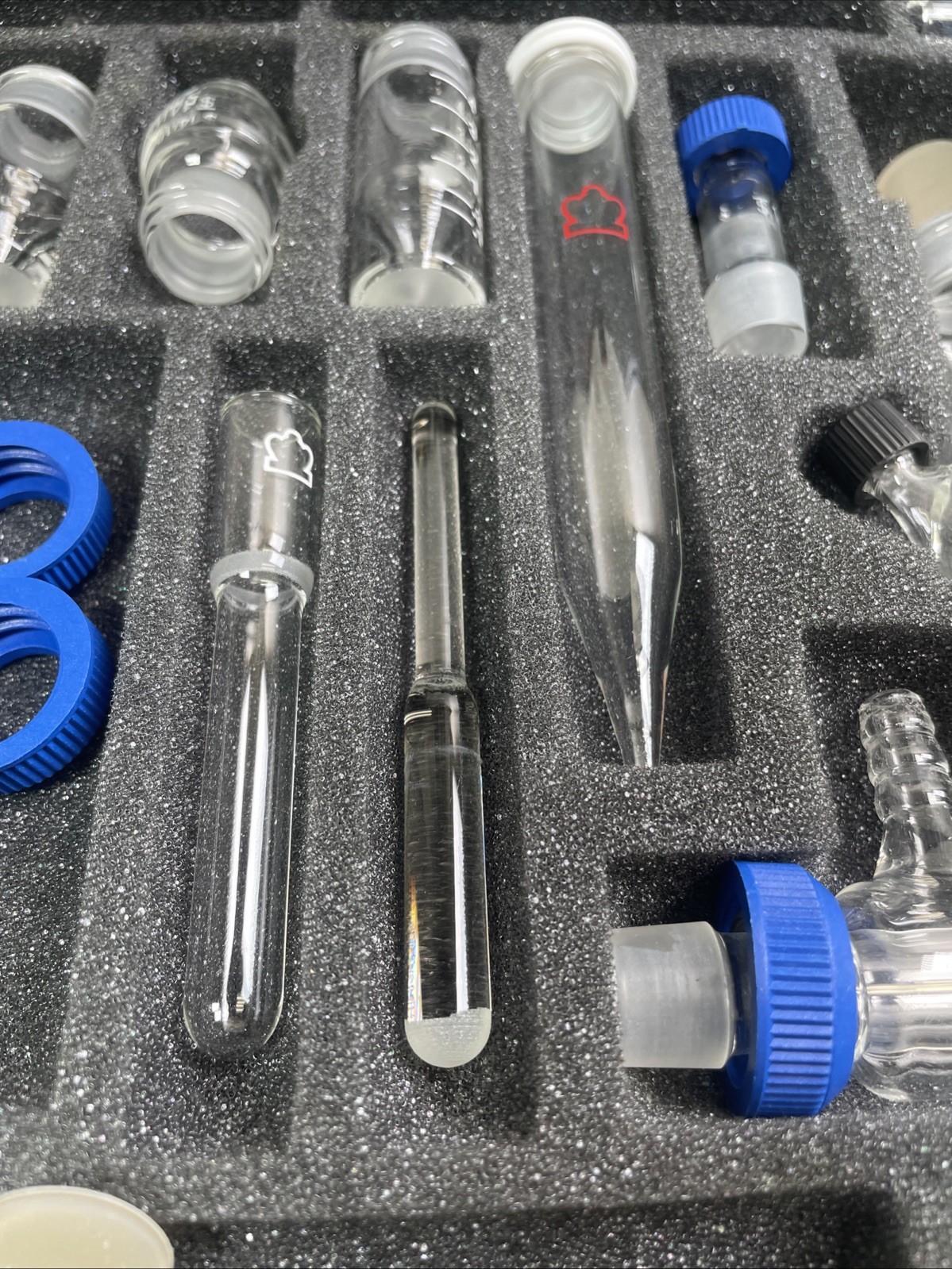 USED Kontes Microflex Williamson K-746000-0000 Chemistry Kit 17pc Glass + More 4
