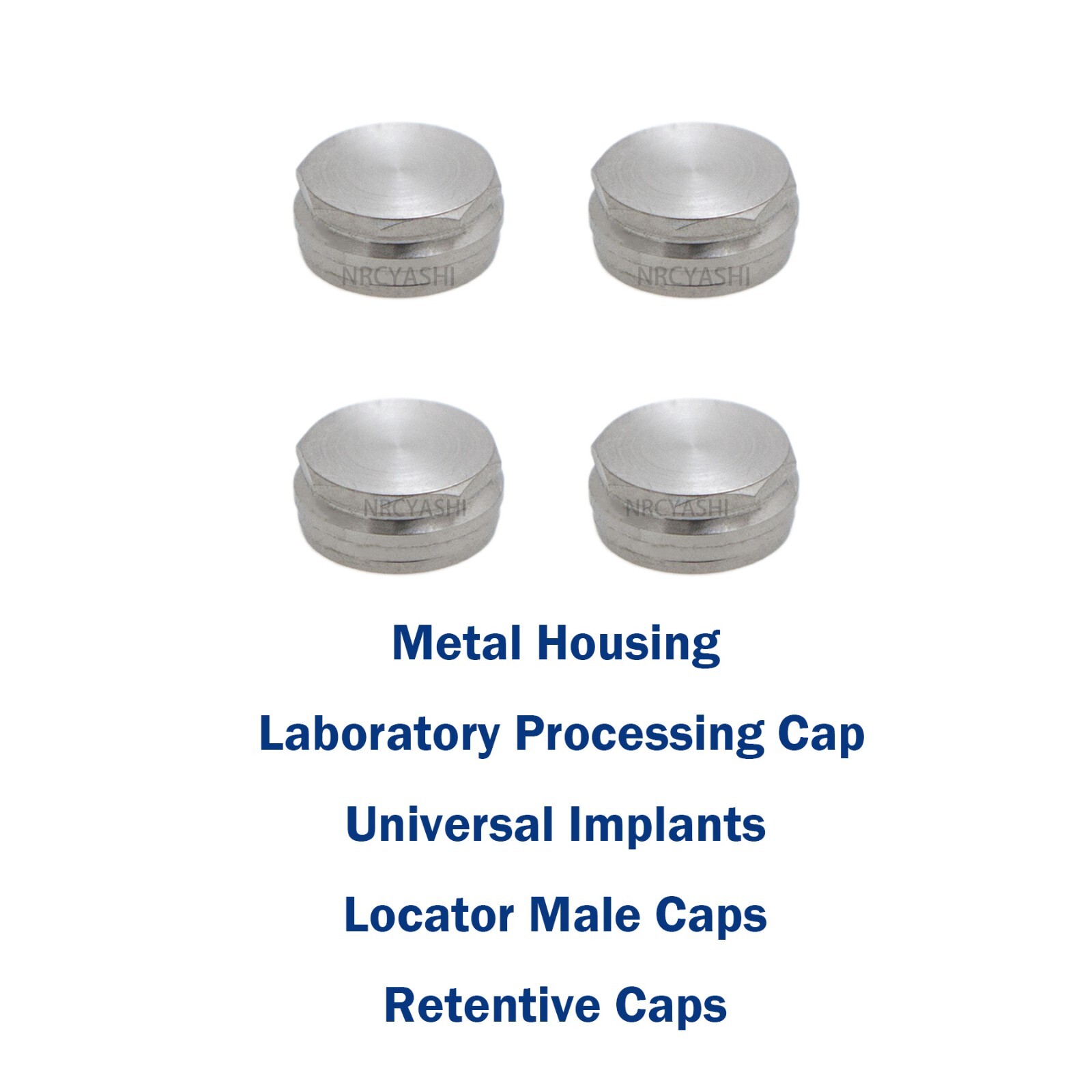 4/10Pcs Dental Overdenture Locator Abutments Retention Caps For Implant Inserts