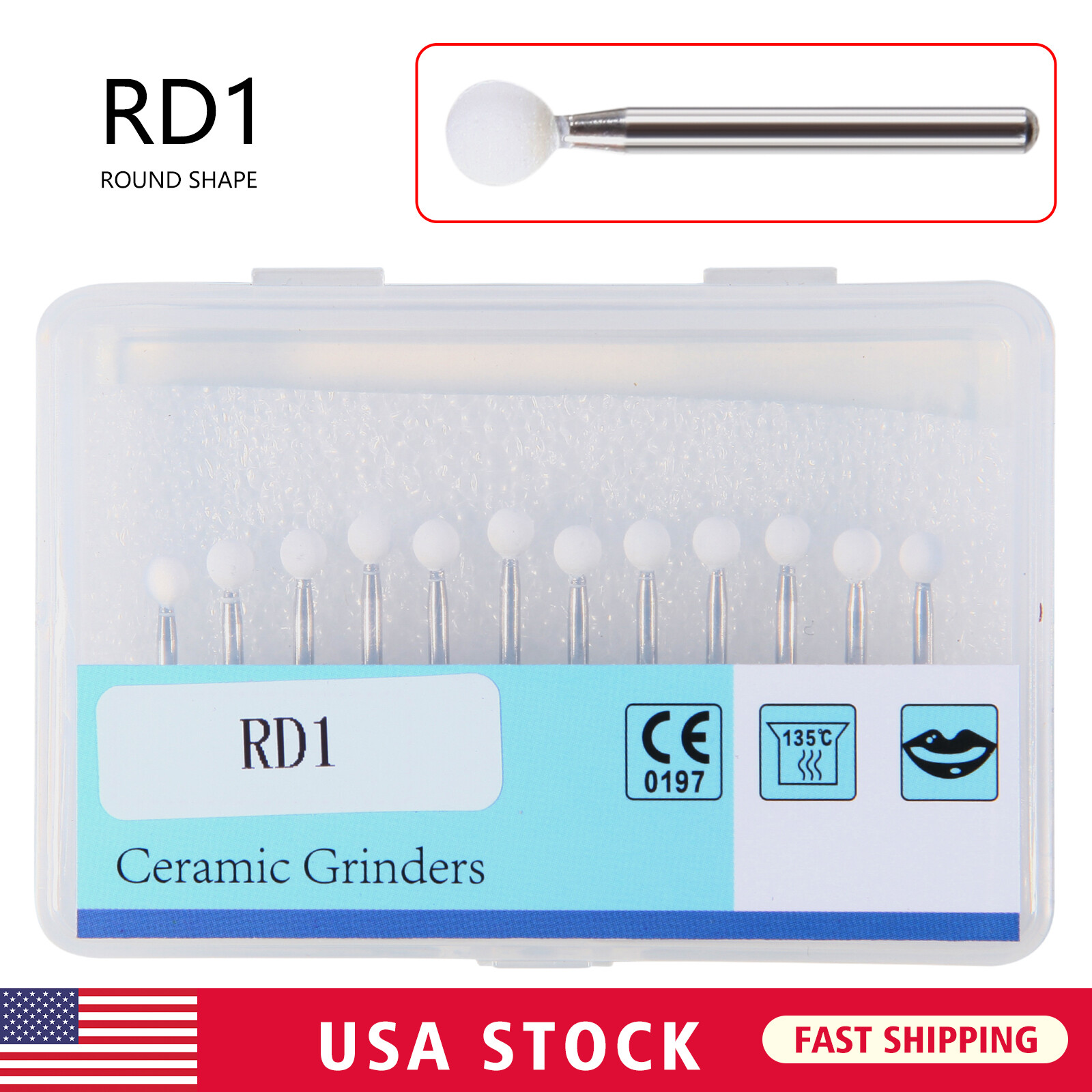 1000 PCS Mixed Dental Prophy Tooth Polishing Cups Latch Type Rubber Cup USA