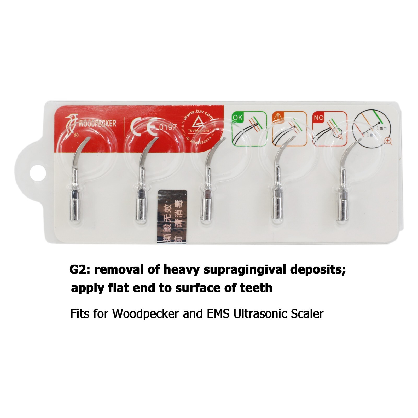 Woodpecker DTE Dental Ultrasonic Scaler Piezo Tips HW-5L HD-7L LED Handpiece PD1