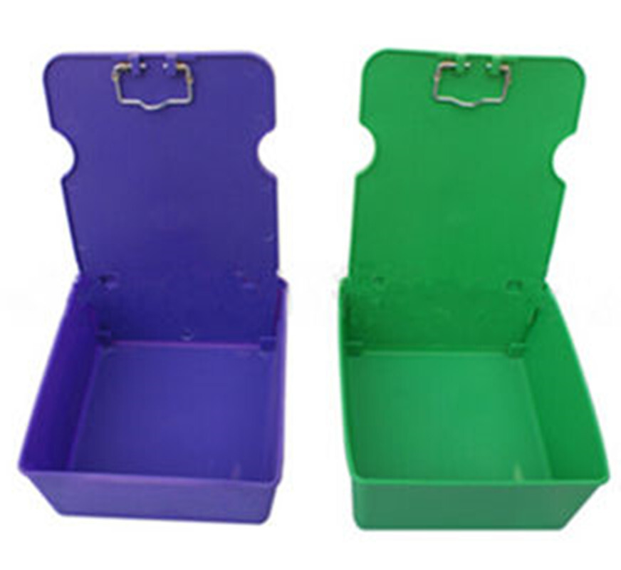 Dental Laboratory Plastic Working Case Stainless-Steel Pan Tray With Clip Holder