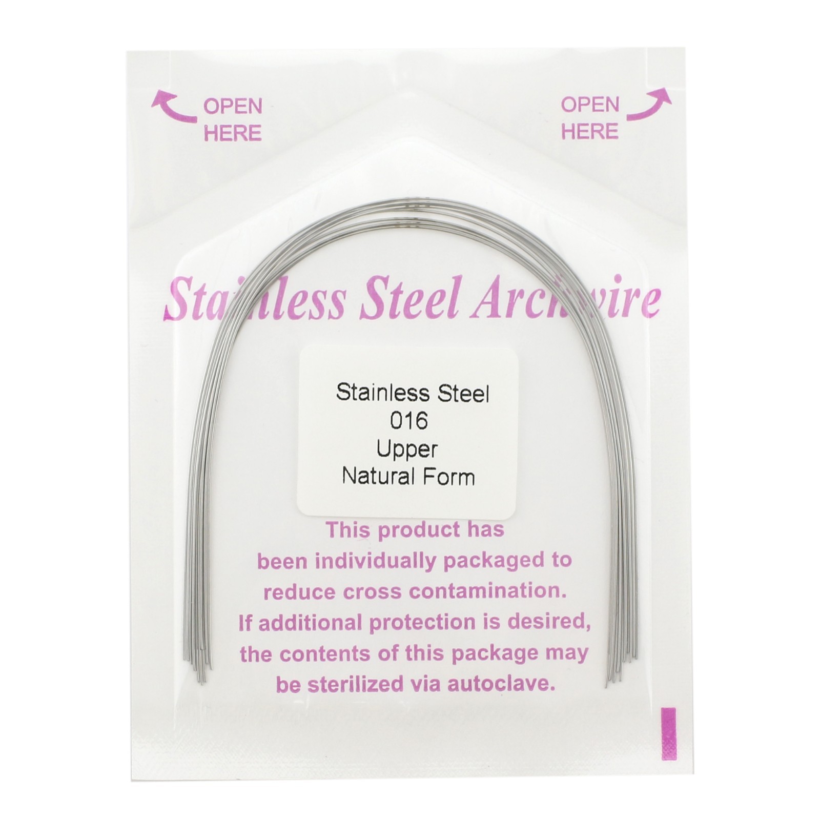 100pcs Orthodontic Arch Wires Stainless Steel Round Natural Arcos de Ortodoncia