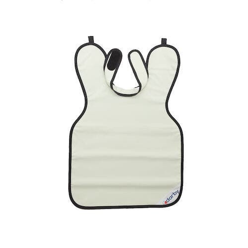Adult Style 24 X-Ray Aprons, 0.3 mm Vinyl, w/ collar, 23.5″ x 27.5″, Beige