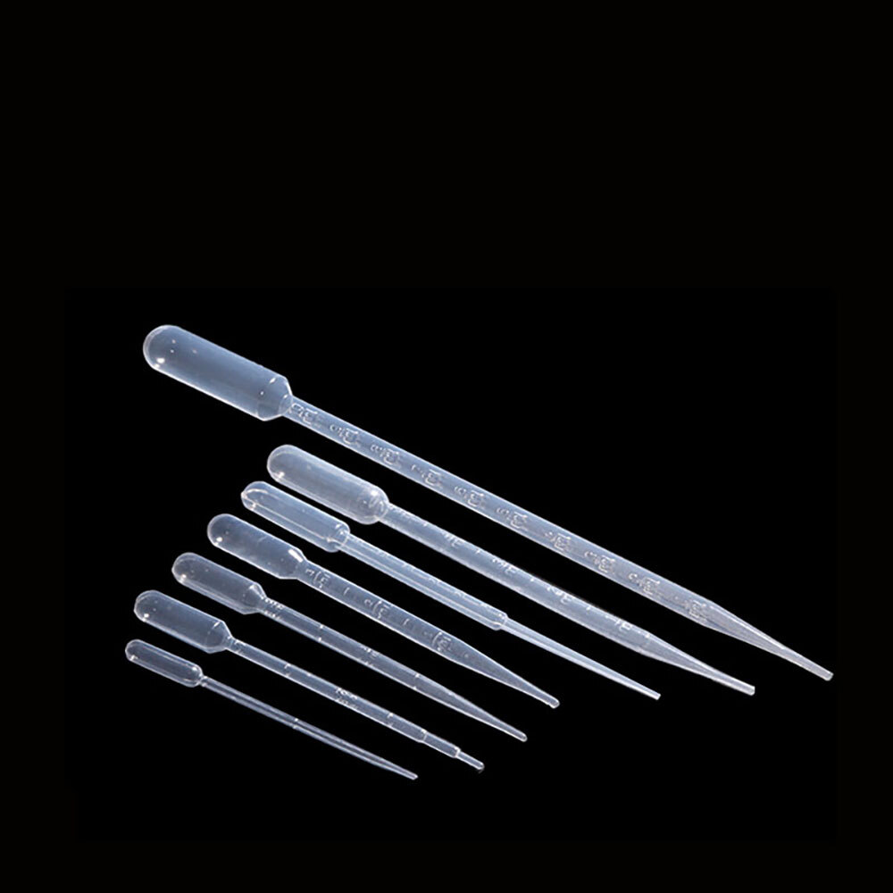 Disposable 1/2/3/5ml Eye Dropper Set Transfer Lab Graduated Pipettes 200/400Pcs