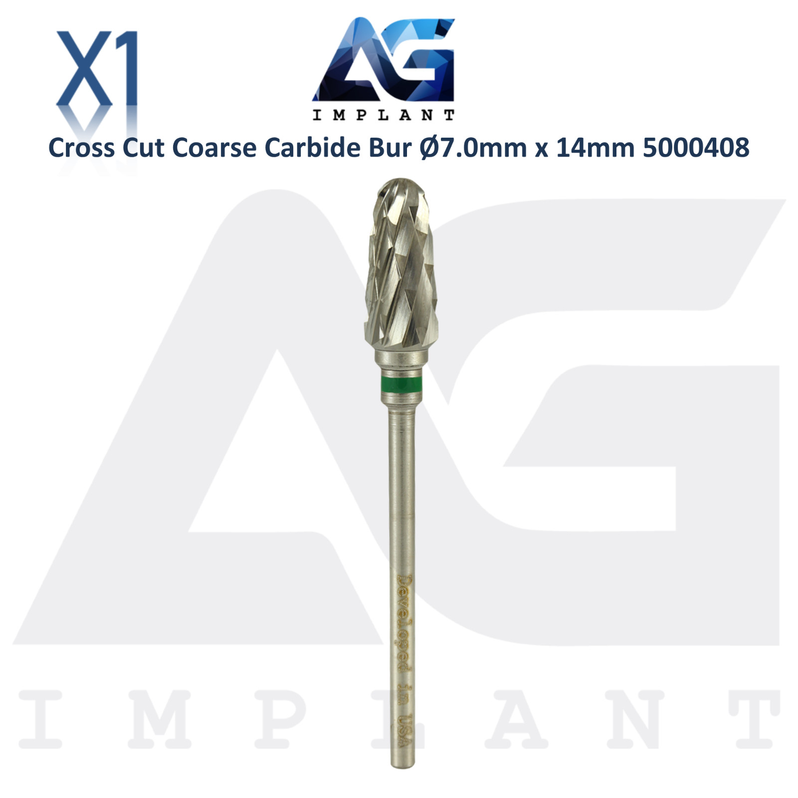 Dental Wilson Cross Cut Cone Coarse Bur Ø7.0x14mm Tungsten Carbide Tool 5000408