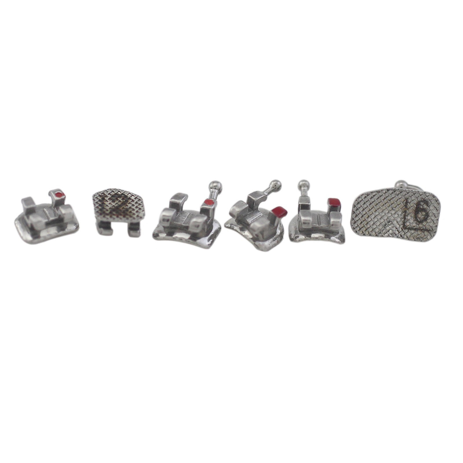 Orthodontic Mini Roth Brackets Laser Mark Dental Metal MIM MBT 022 345HK 6-6