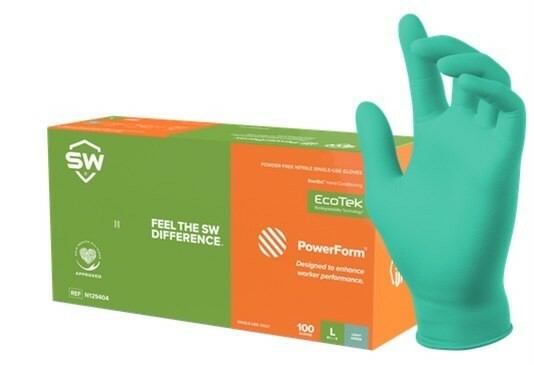 POWDER-FREE NITRILE 3.5 MIL, LATEX-FREE, DISPOSABLE GLOVES – SIZE: LARGE