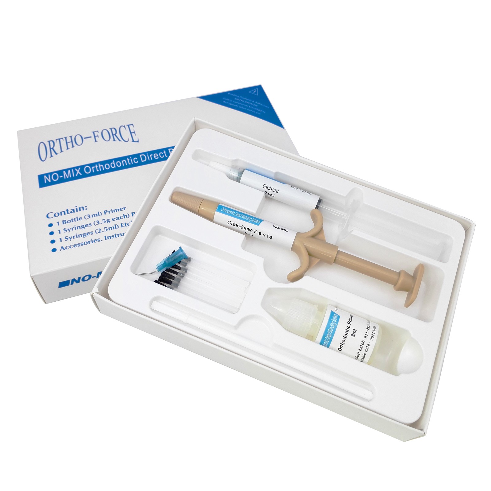 Dental Orthodontic No-Mix Self Cure Bonding Adhesive Kit For Brackets Braces