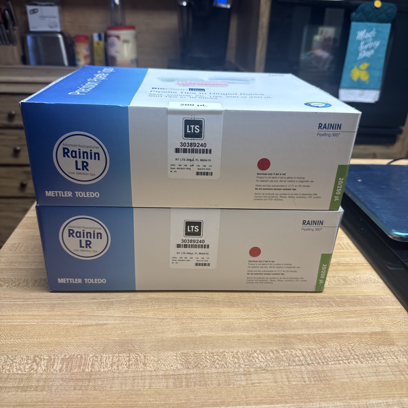 Mettler Toledo Rainin REF 30389240 RT LTS 200uL Pipette Tip Lot 2 Packs
