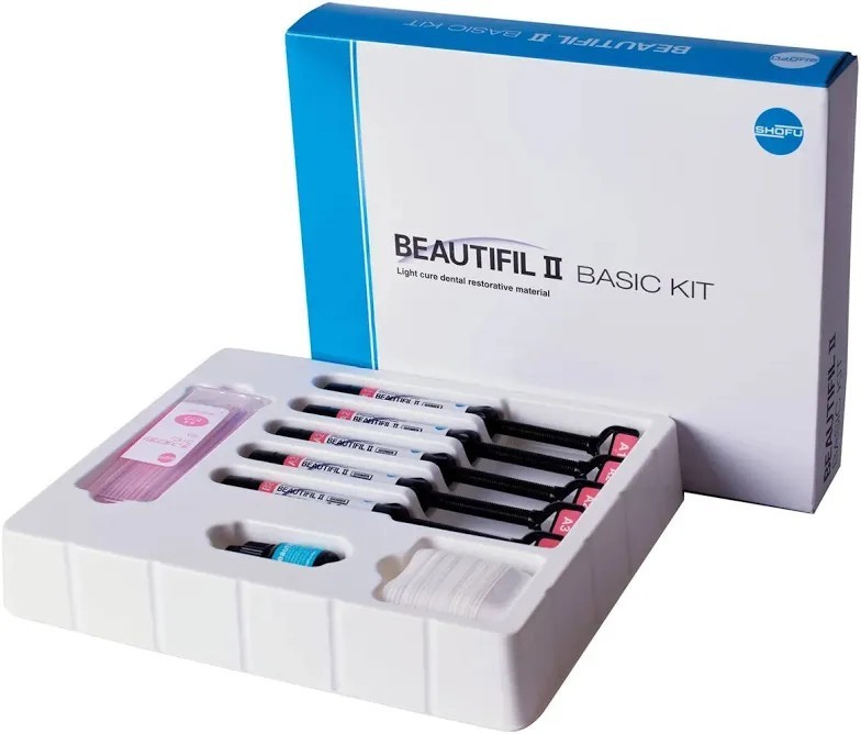 Shofu Beautifil II Basic Kit Light Cured Aesthetic Dental Free Shipping