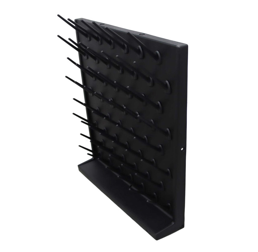 52-Pegs PP Drying Rack Single Side Cleaning Board for Test Tubes Flasks Draining