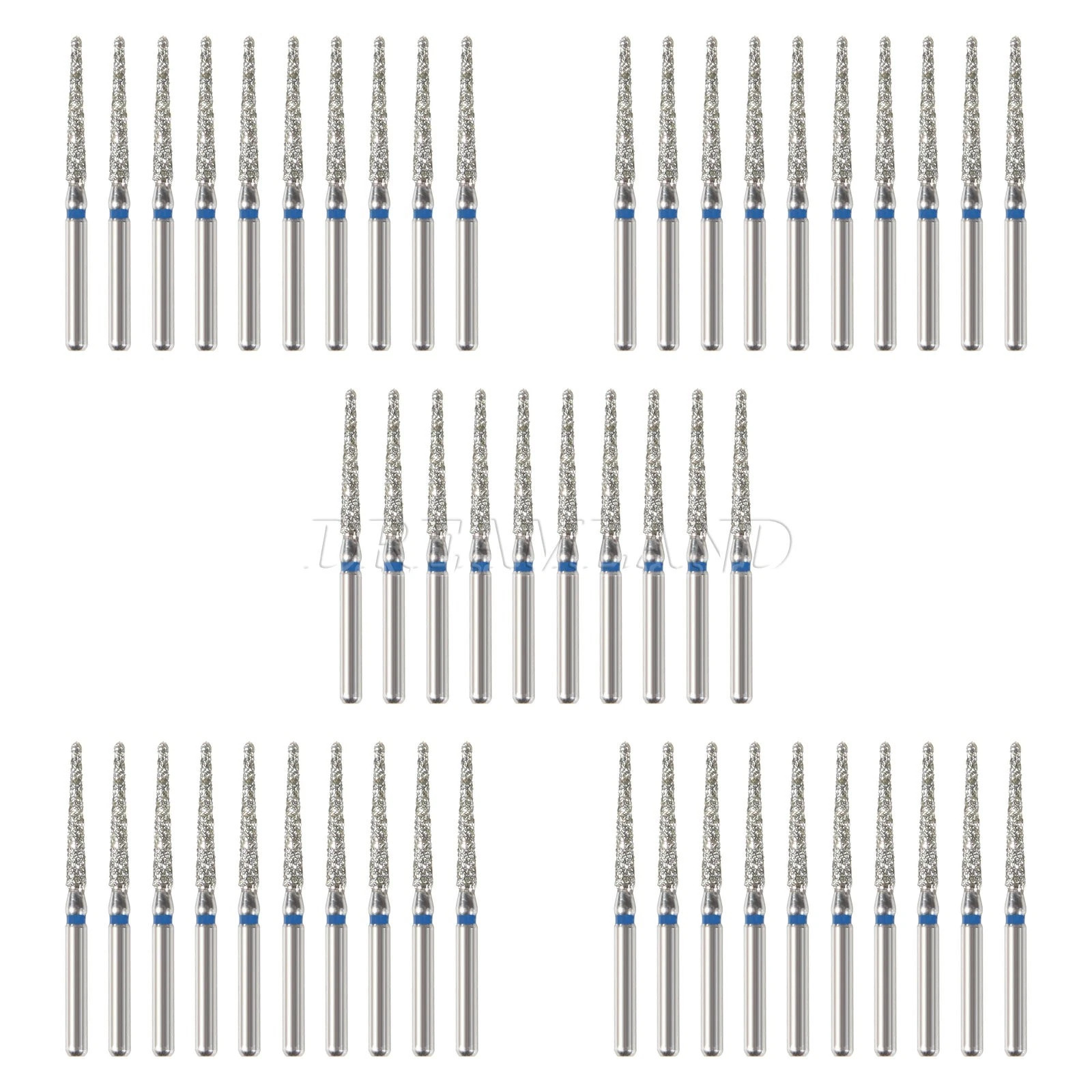 50x Dental Diamond Burs TR-11 for High Speed Handpiece Turbine 1.6mm Free Ship
