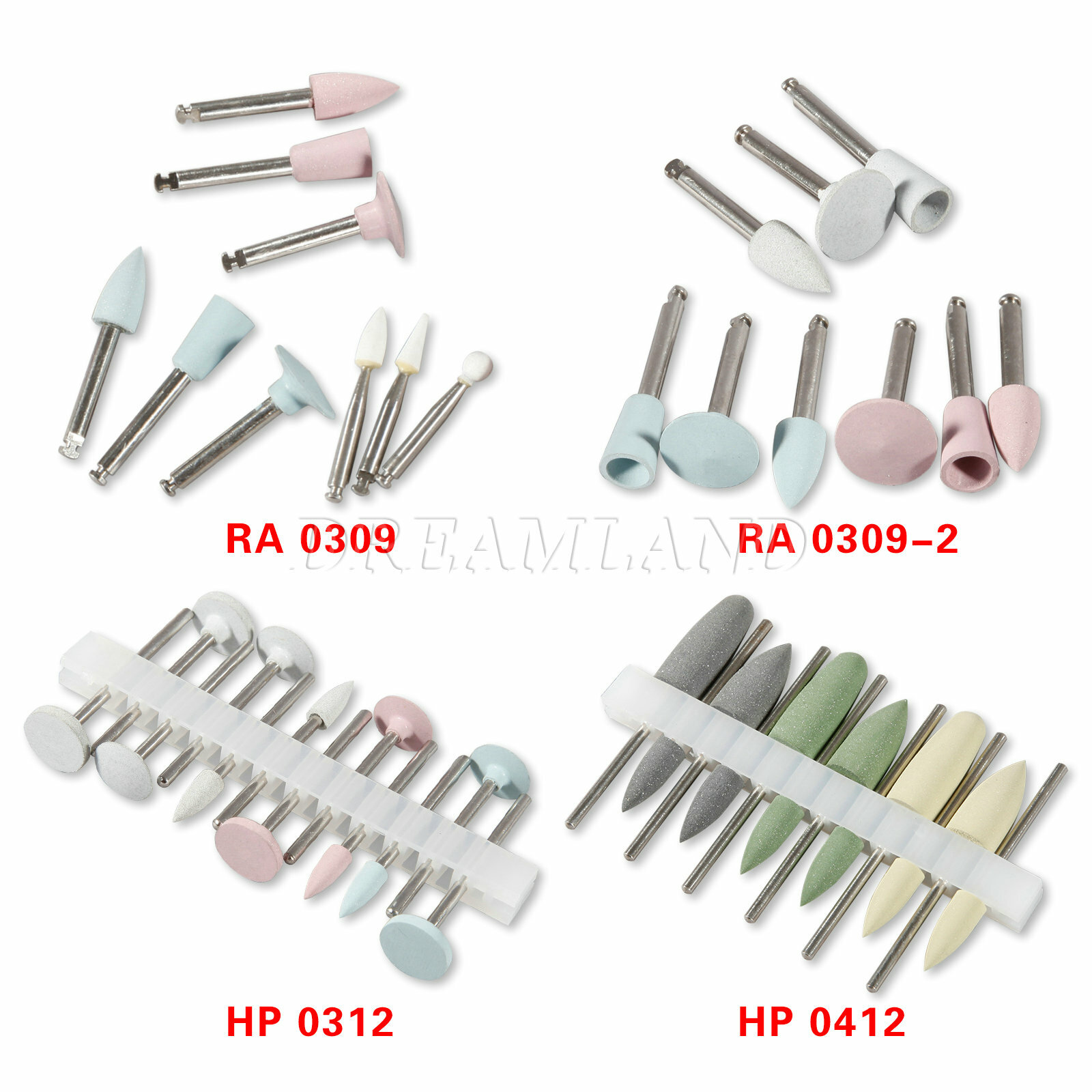 Dental Contra Angle Handpiece Composite Polishing Kit Rubber Polisher Resin