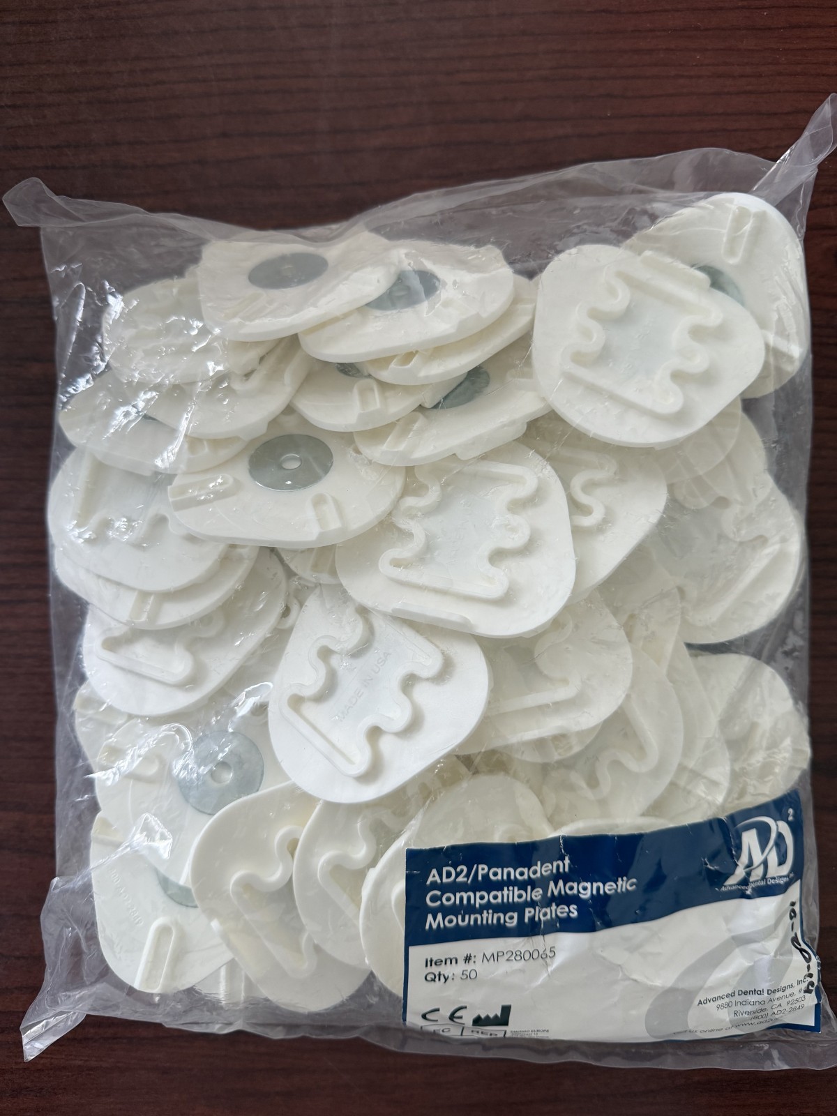 NEW AD2/Panadent Compatible Magnetic Mounting Plates (MP280065) BAGS