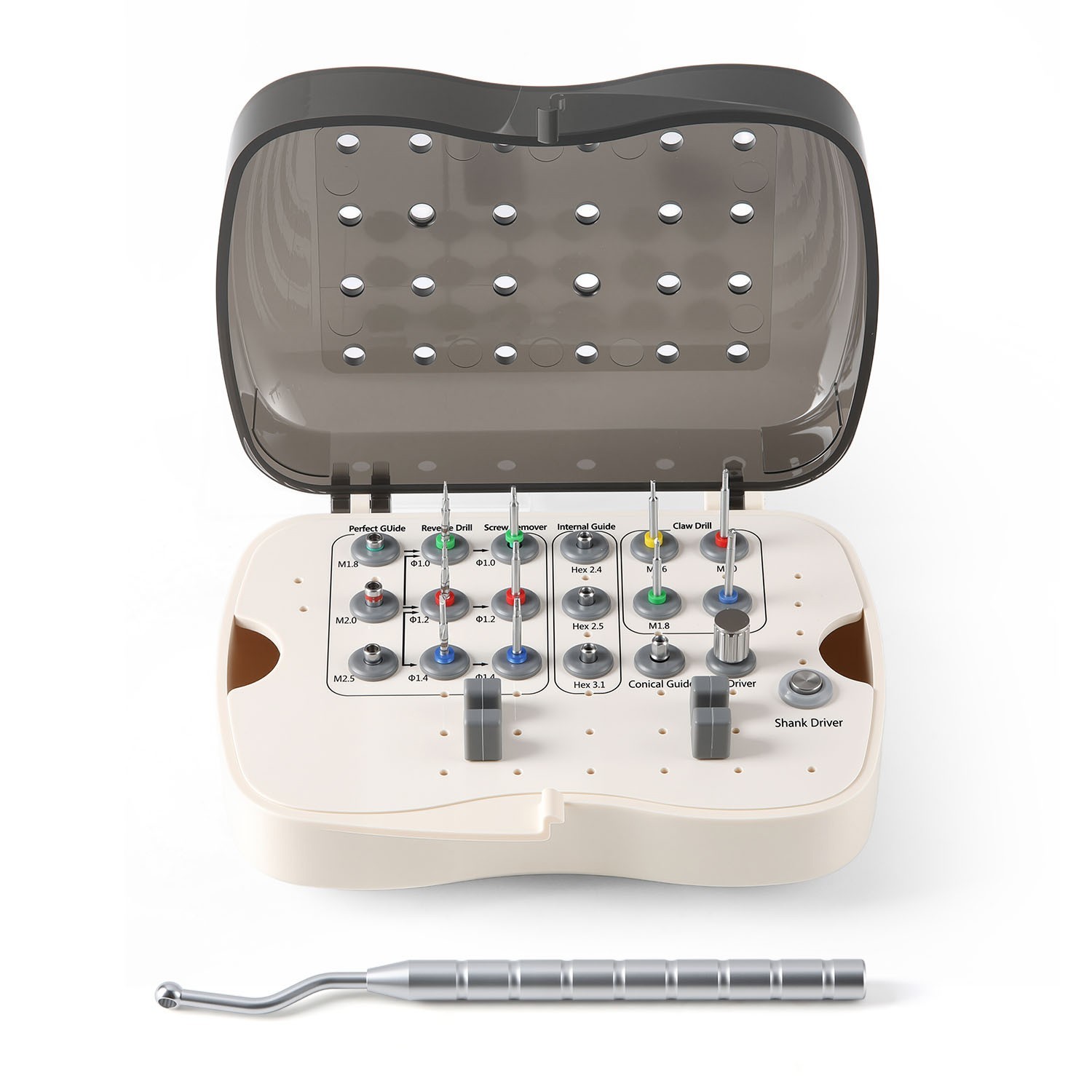 Dental Implant Broken Screw Remove Surgical Kit Drill Instrument
