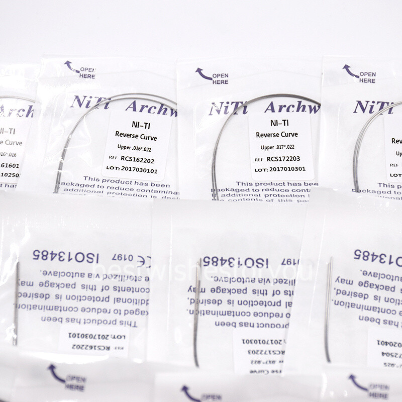 Dental Orthodontic Niti Reverse Curve Rectangular True Arch Wire Upper/Lower