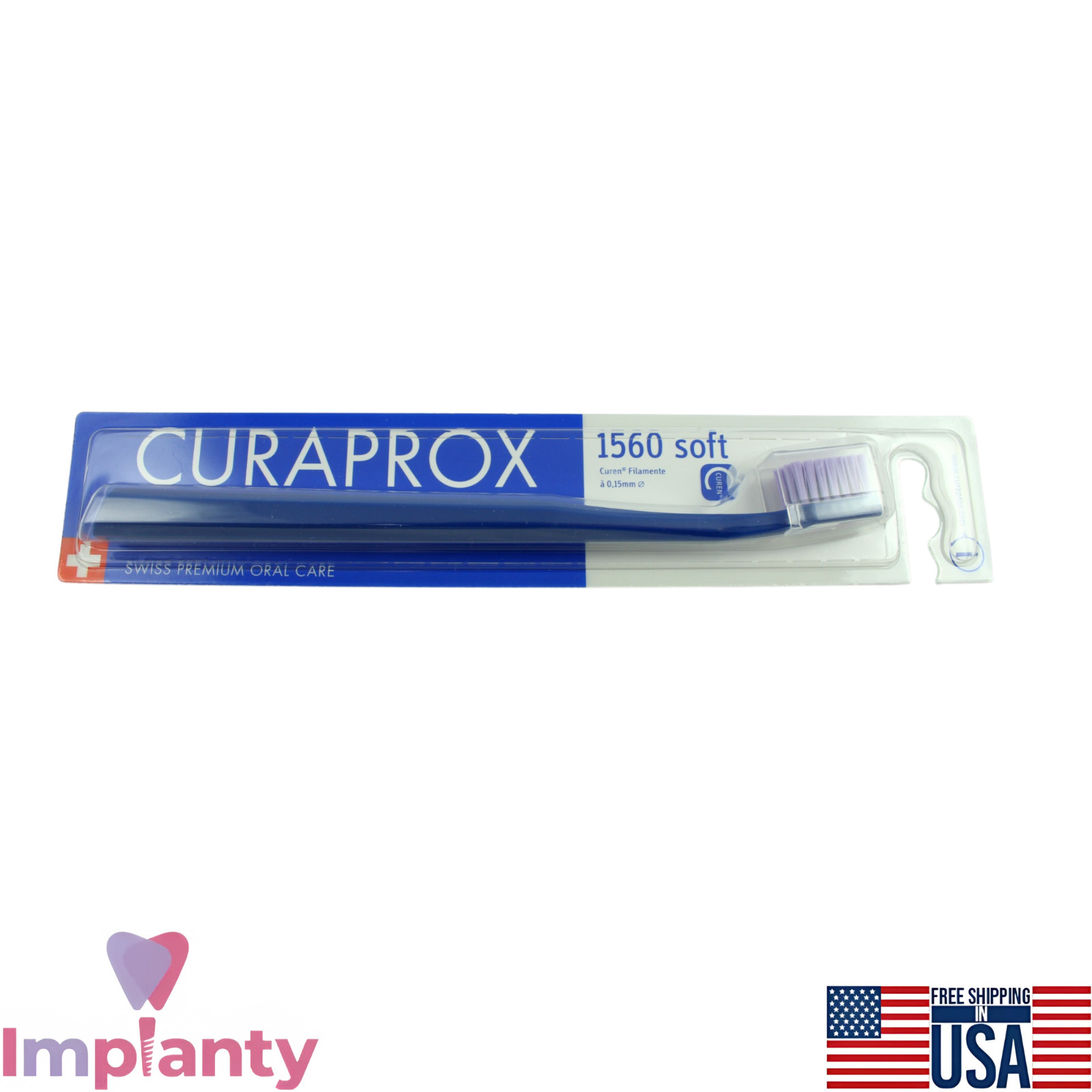 Curaprox Soft Dental Toothbrush CS 1560 Plaque Removal Gentle Teeth Cleaning