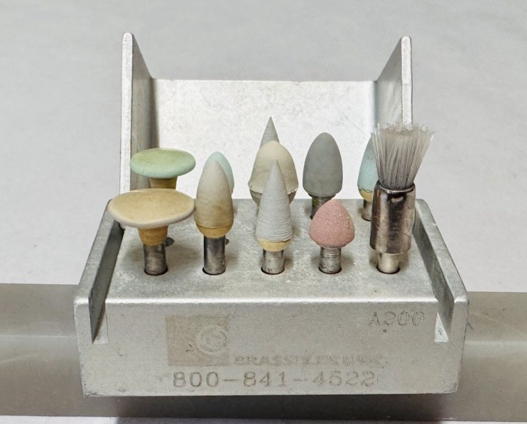 Brassler USA 11 Piece Polishing System Kit Model A-200 Aluminum Block