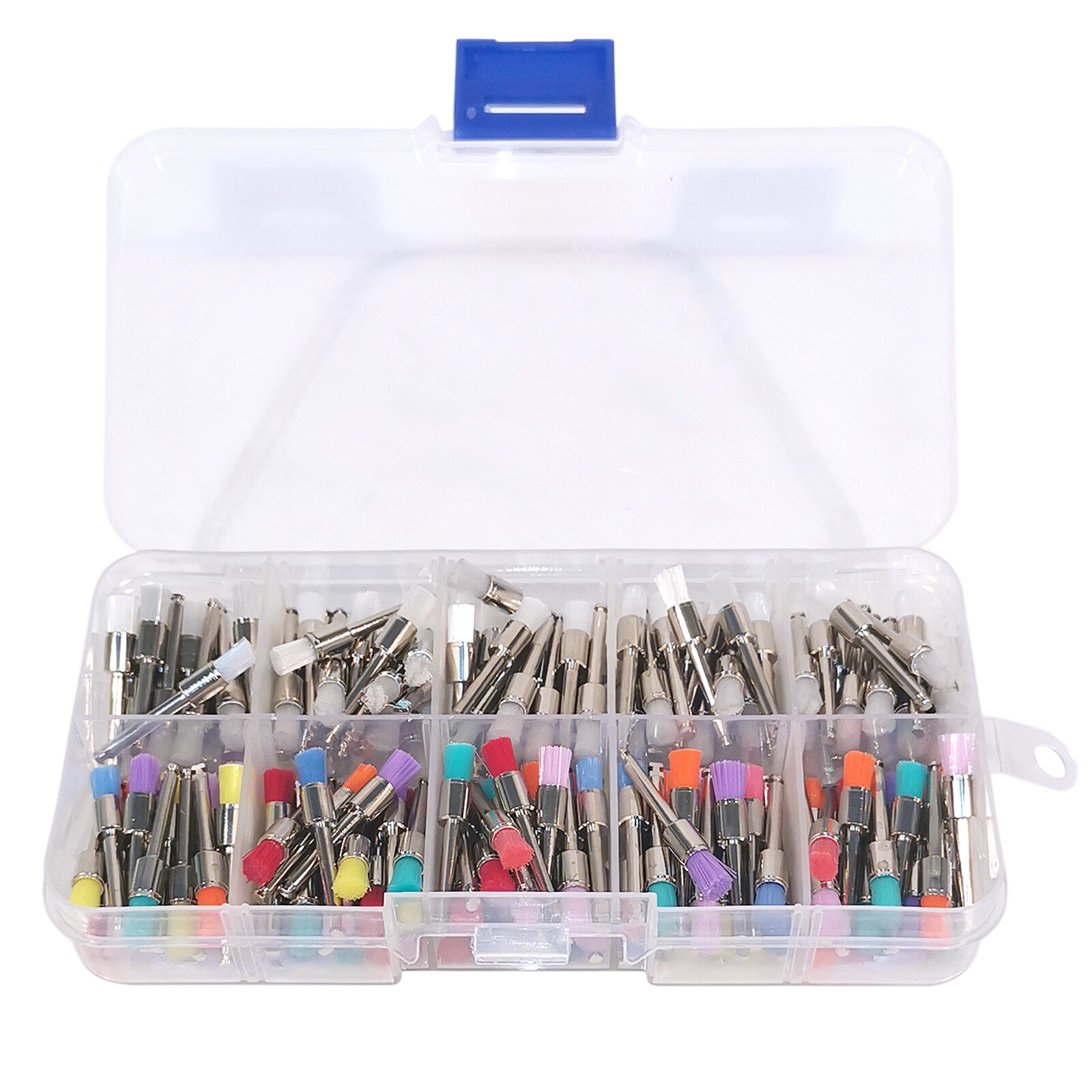 200Pcs/Box Dental Nylon Materials Closure Flat Polishing Prophylaxis Brushes