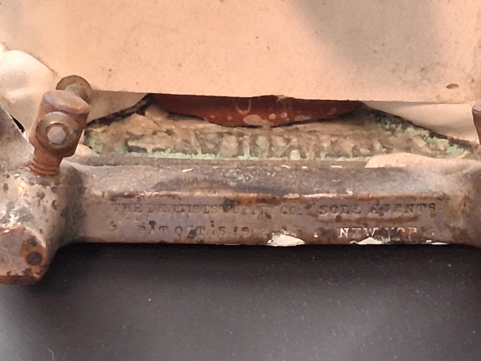 Antique dental articulator patented 1912. Dentists Supply co. New York