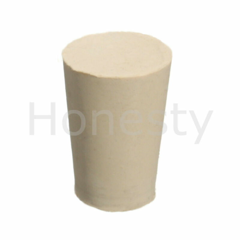 Rubber Stopper Bungs Laboratory Solid Hole Stop Push-In Sealing Plug 15 Size