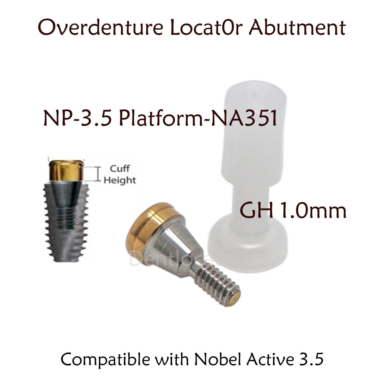 US Locator Tapered Abutment for Nobel Active Biocare Conical Connection NP 1-5mm