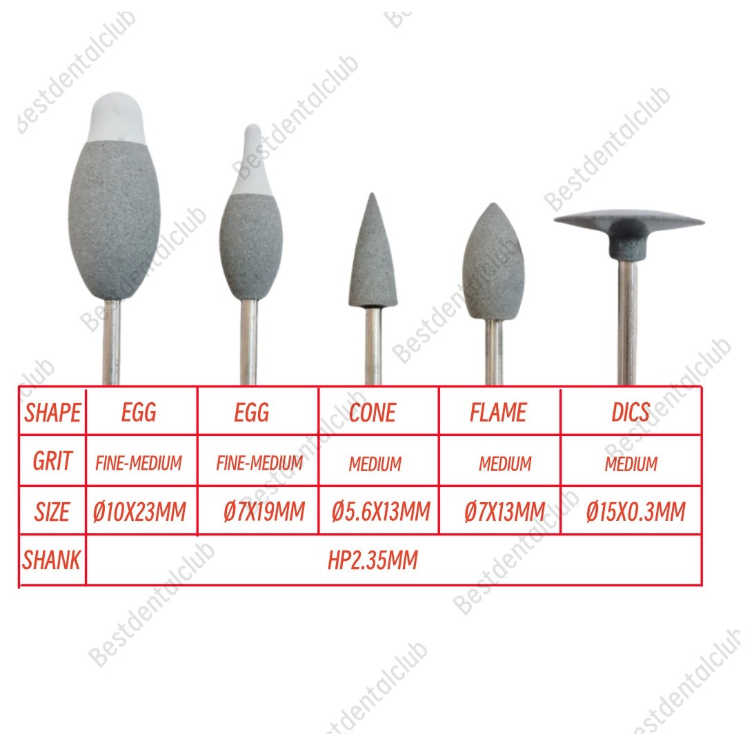 Zirconia Contouring Kit Dental Pre-sintered Zirconia Shaping Burs Polisher Tool