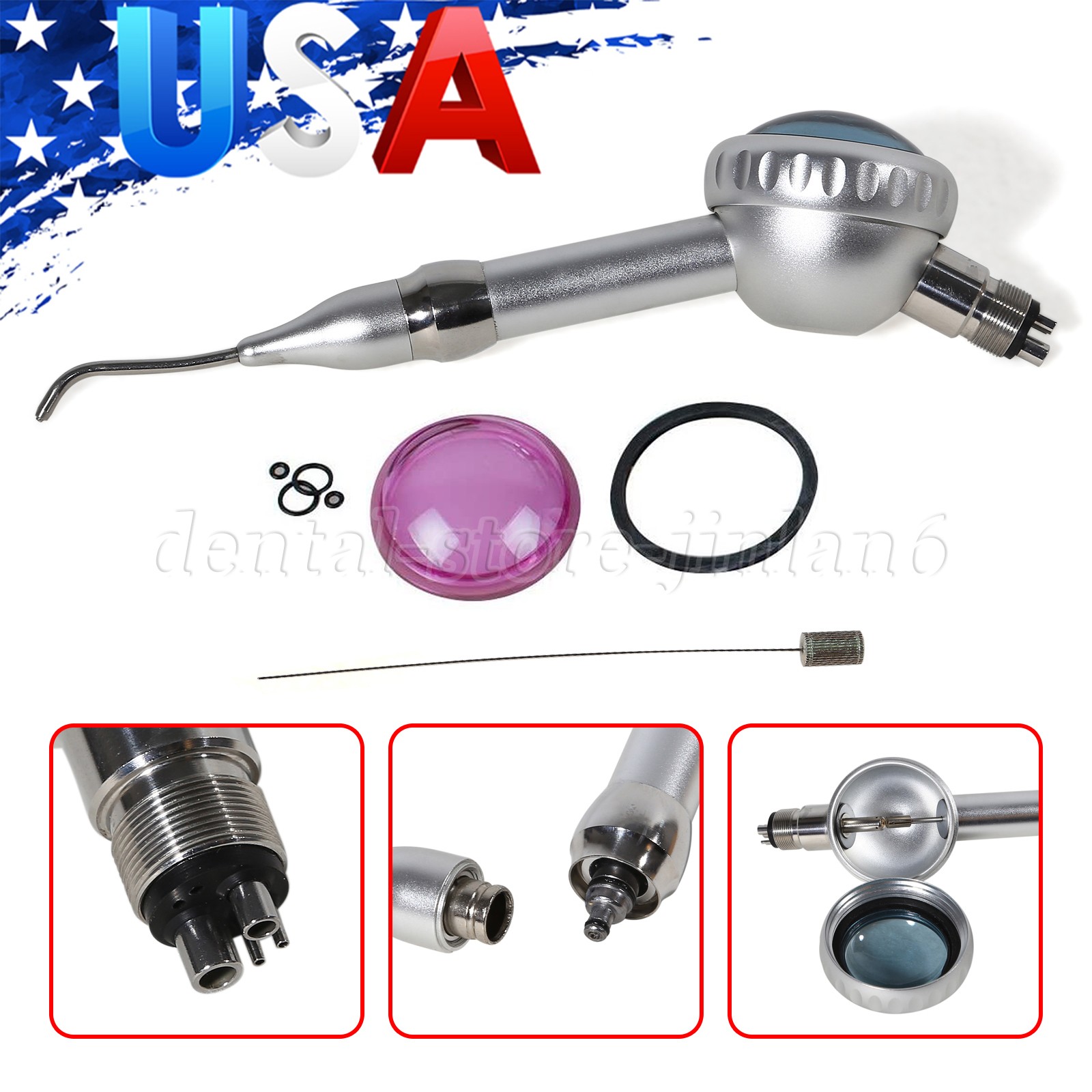 AIR POLISHER PROFIJET 2/4 Holes Teeth Polishing B2 M4 HANDPIECE Dental