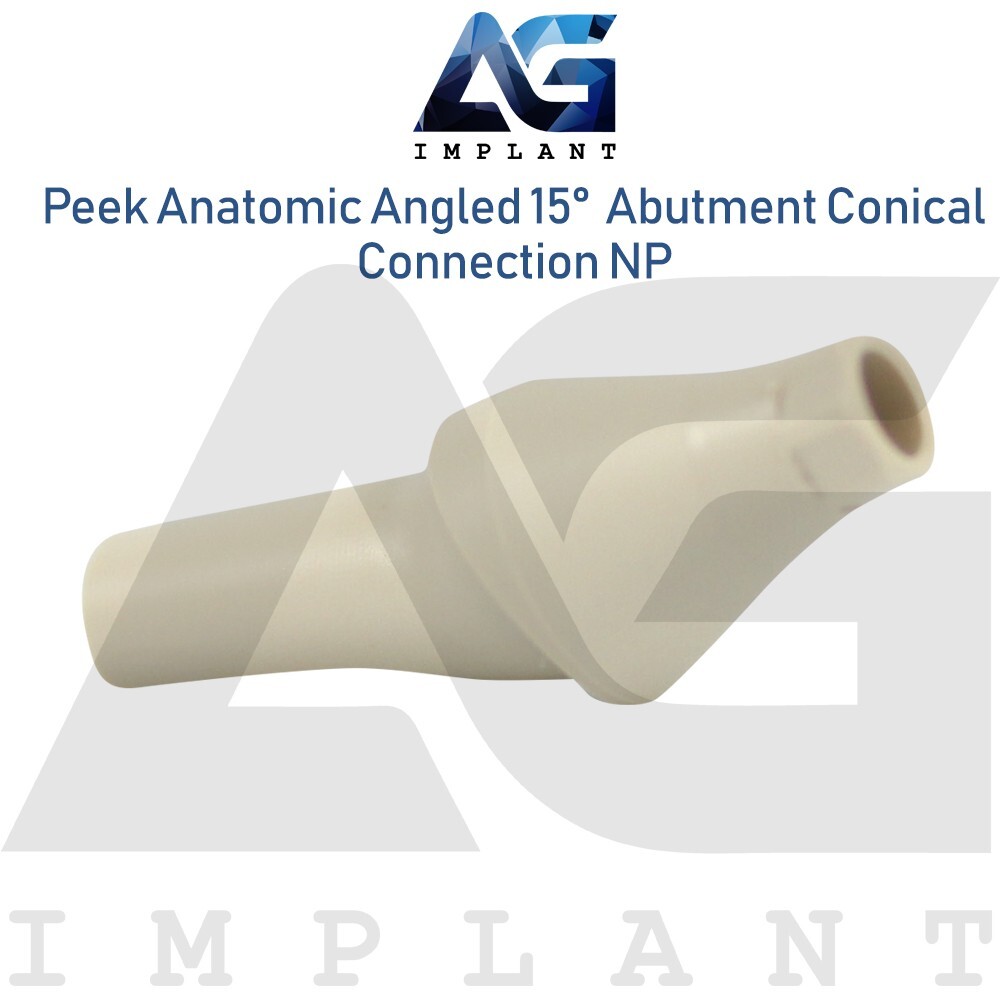 5 Peek Temporary Anatomic Angled 15° Prosthetic System NP Conical Connection