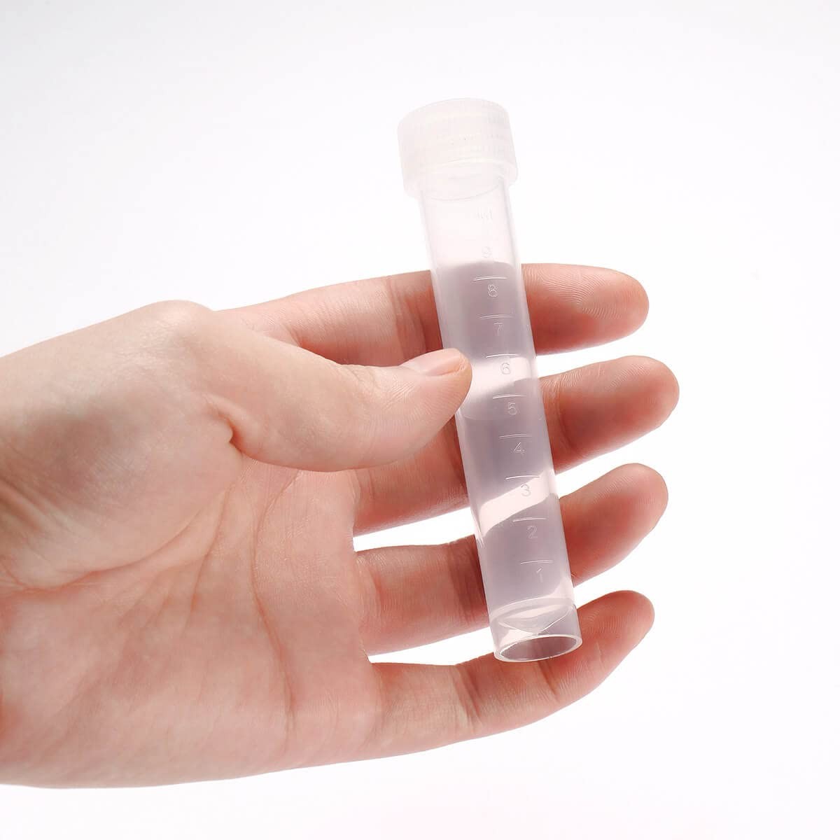 50PCS 10ml Plastic Small Vials with Screw Caps Sample Tubes Cryotubes,PP Mate…