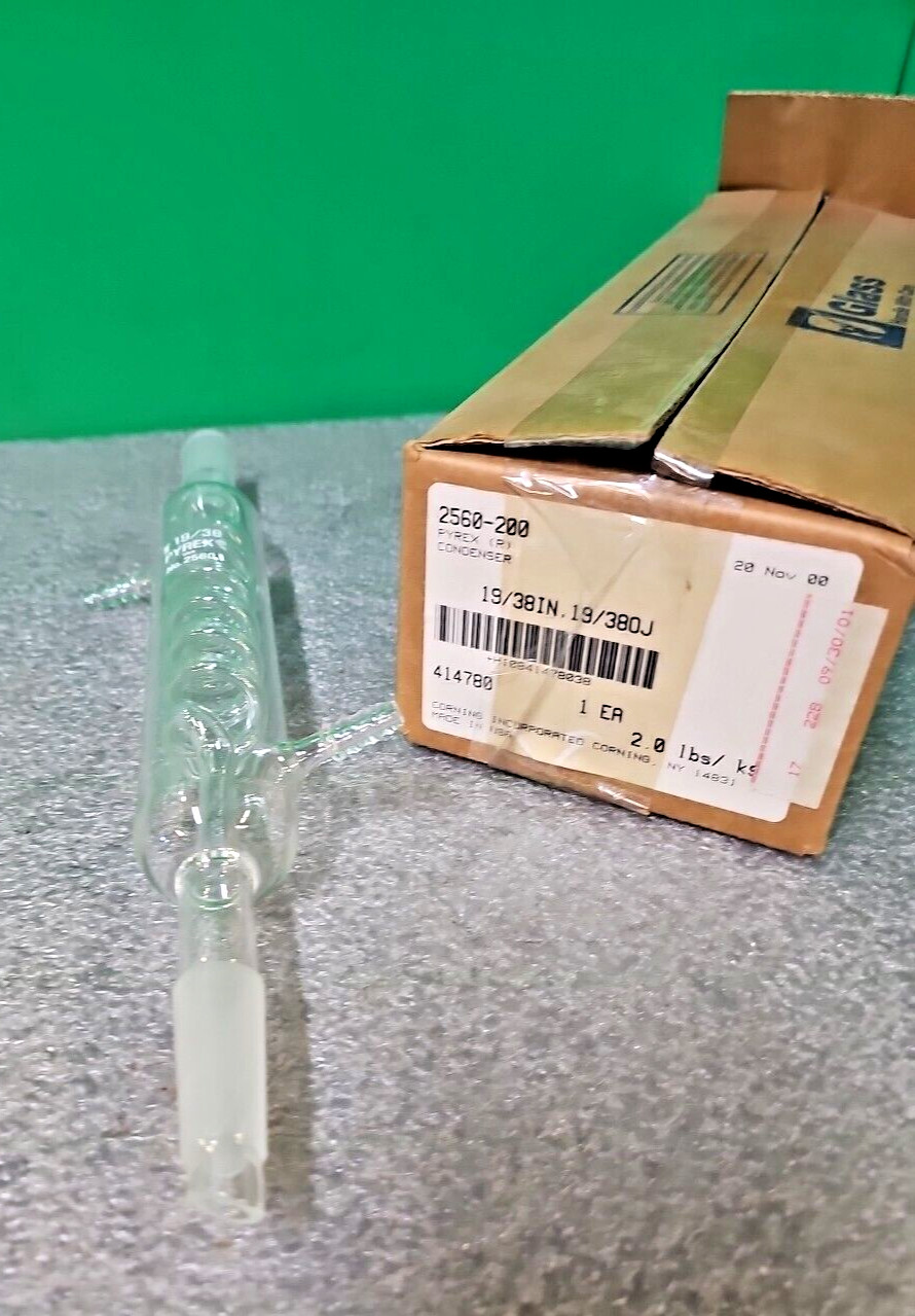 PYREX 200 mm Graham Condenser |Top+Bottom 19/38 Standard Taper Joints 2560-200