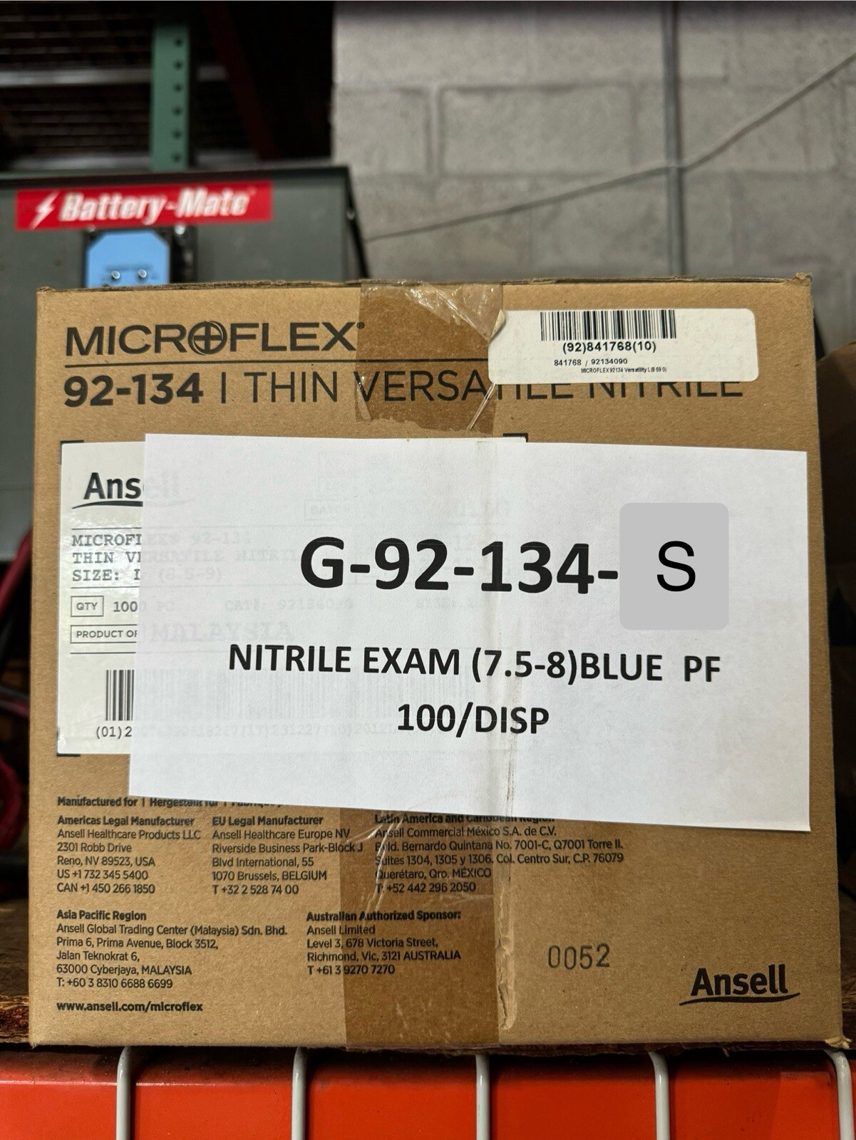Microflex 92-134 Disposable Powder Free Nitrile Gloves* Size S* CASE*