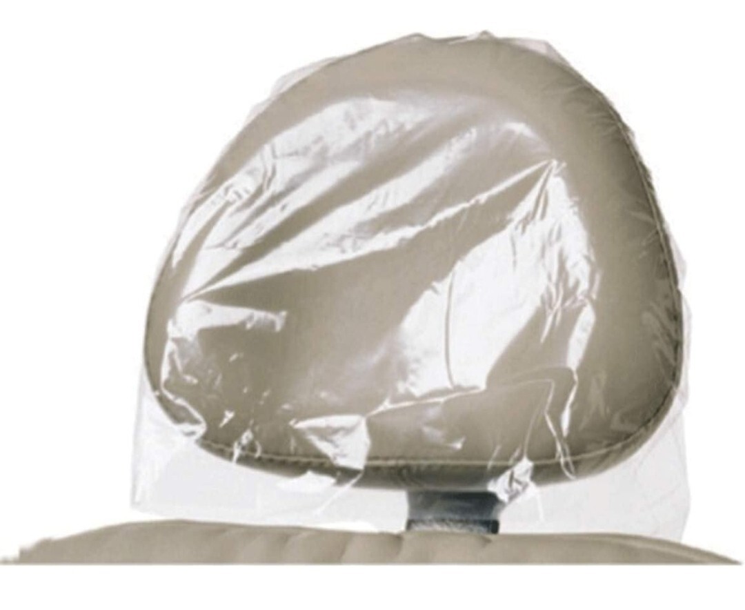 Dental Disposable Headrest Cover Plastic 11.25″ X 10″ 250 COUNT Clear #P5013